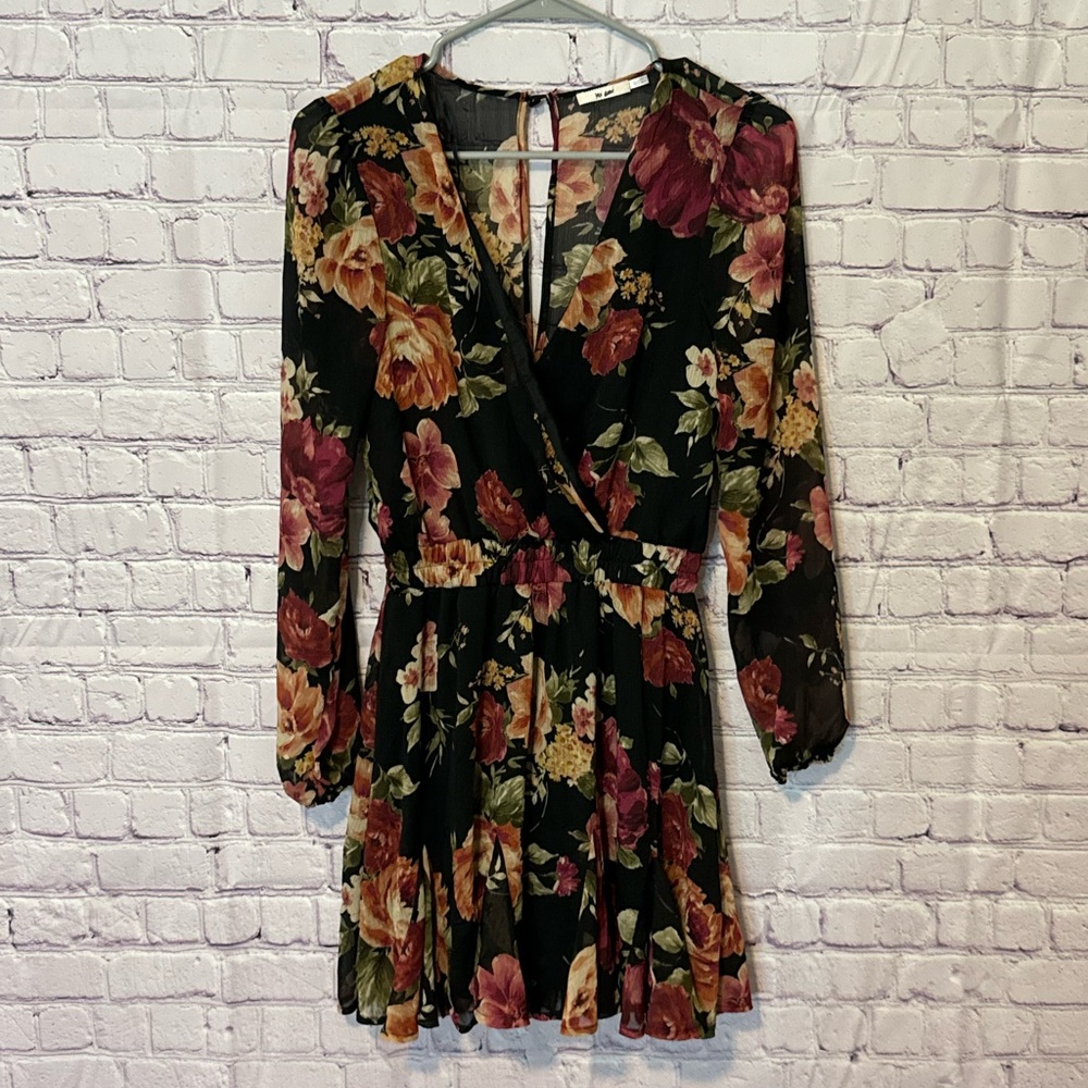 Miami Red and Pink Ruffled Wrap Jumpsuit
